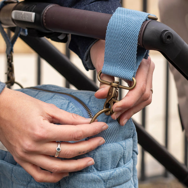 Avery Row - Pram Organiser Bag - Denim
