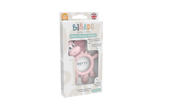 Bibado - Teething Toy: Dotty the Dinosaur™ : Blush