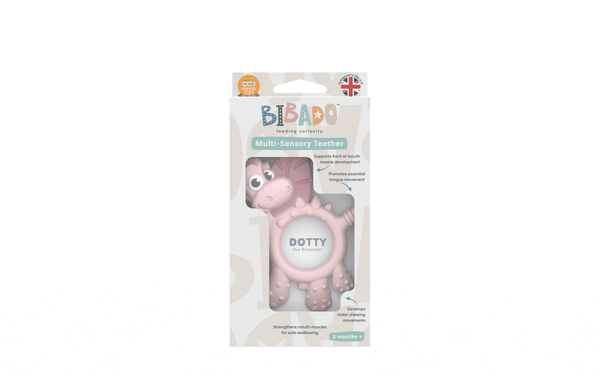 Bibado - Teething Toy: Dotty the Dinosaur™ : Blush