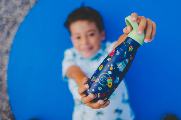 Cool Bottles - Kids 260ml - Adventures Series - Space Rockets