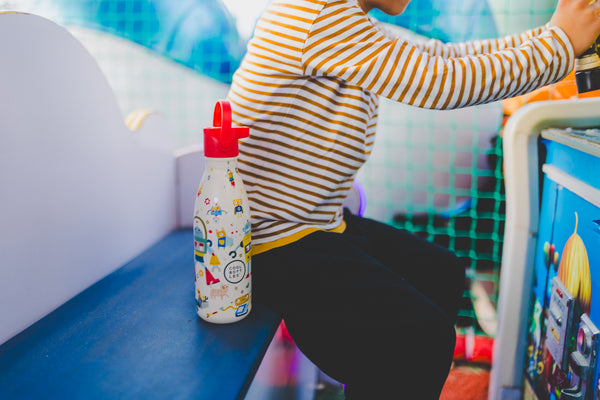 Cool Bottles - Kids 350ml - Playland Series - Messy Robots