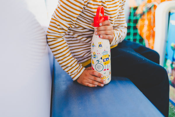 Cool Bottles - Kids 350ml - Playland Series - Messy Robots