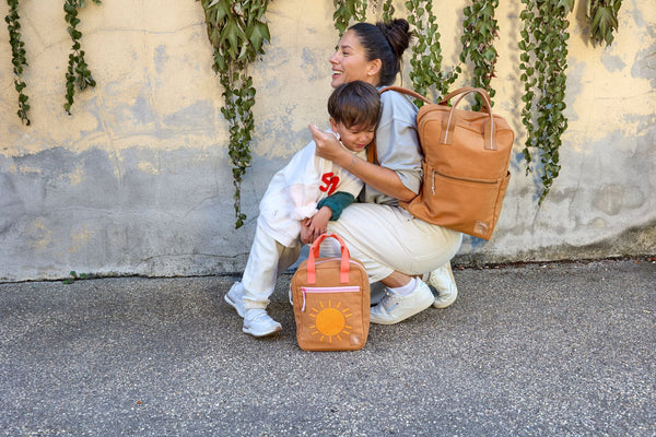 Lassig - Little Gang - Square Backpack Small GOTS - Little One & Me Caramel