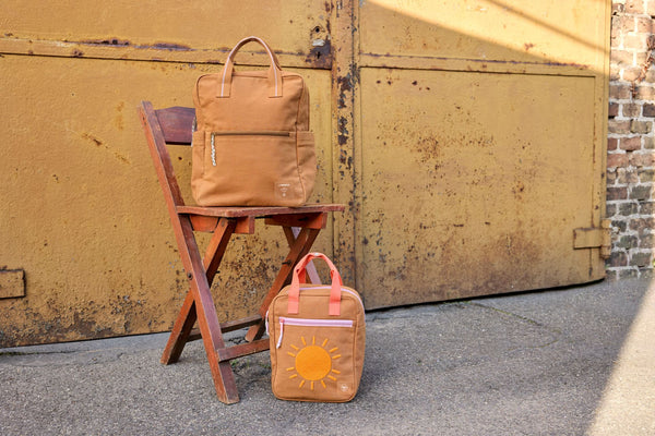 Lassig - Little Gang - Square Backpack Small GOTS - Little One & Me Caramel