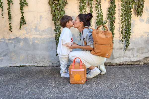 Lassig - Little Gang - Square Backpack Small GOTS - Little One & Me Caramel