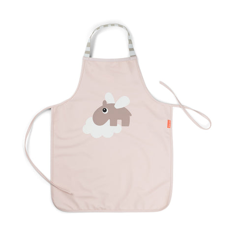 Done by Deer - Waterproof kids apron Happy clouds Powder