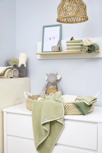 Meyco Baby - Swaddle - 2-pack - pre-washed muslin - Uni light grey/sand - 120x120cm