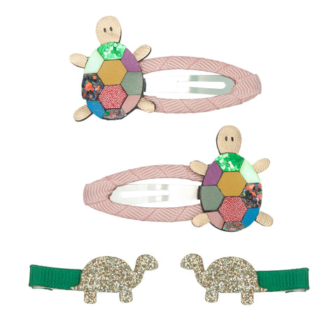 Mimi & Lula - Technicolour tortoise clips AUTUMN FOREST