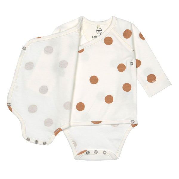 Lassig - 4kids - Long Sleeve Body Wrap GOTS -  Cozy Colors Wear - Big Dots milky