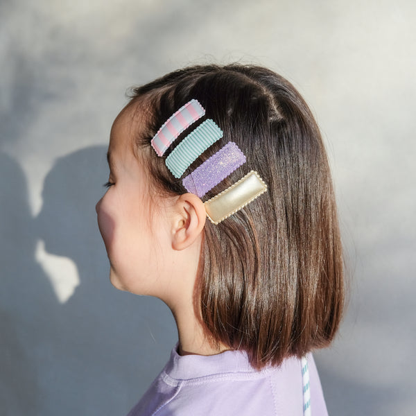 Mimi & Lula - Stripy rectangular clic clacs