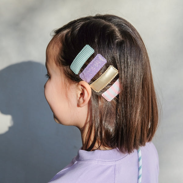 Mimi & Lula - Stripy rectangular clic clacs