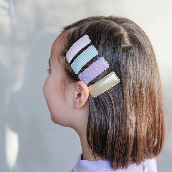 Mimi & Lula - Stripy rectangular clic clacs