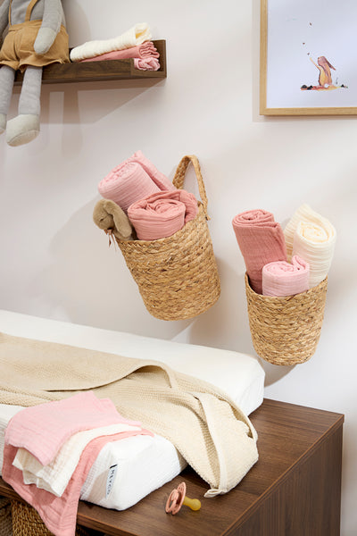 Meyco Baby - Facecloth - 3-pack - pre-washed muslin - Uni offwhite/soft sand/taupe - 30x30cm