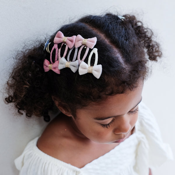 Mimi & Lula - Tinkerbell velvet bow mini clic clacs