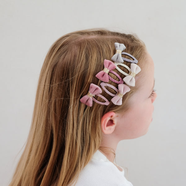 Mimi & Lula - Tinkerbell velvet bow mini clic clacs