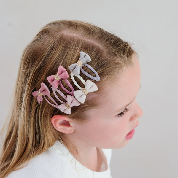 Mimi & Lula - Tinkerbell velvet bow mini clic clacs