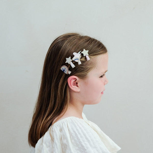 Mimi & Lula - Celeste unicorn mini clips