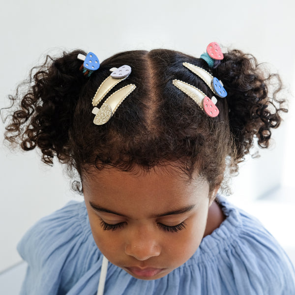 Mimi & Lula - Toadstool mini mabel clips