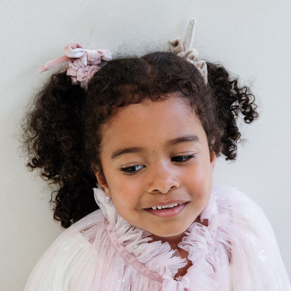 Mimi & Lula - Sparkle velvet bow ponies