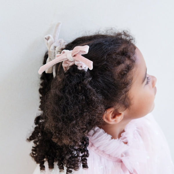 Mimi & Lula - Sparkle velvet bow ponies