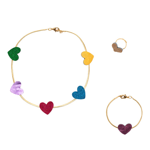 Mimi & Lula - Heart jewellery set