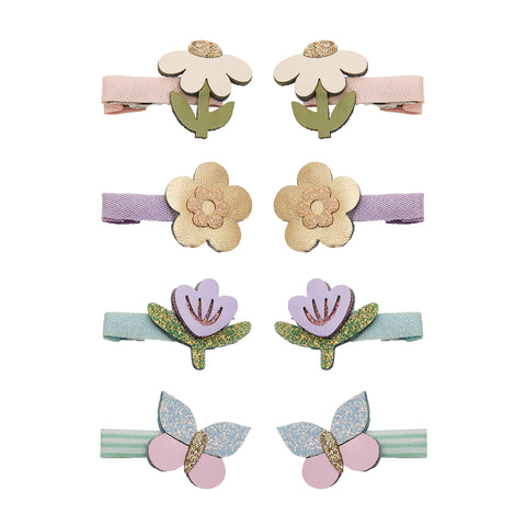 Mimi & Lula - Flower garden  mini clips - neutral
