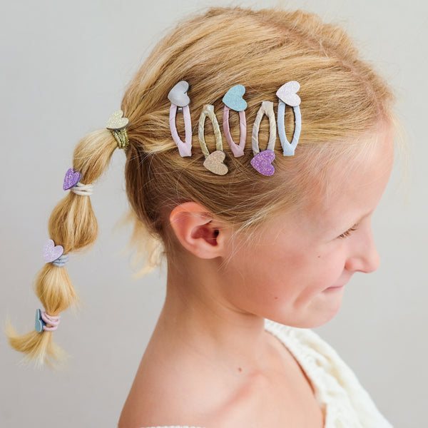 Mimi & Lula - Teeny Heart Mini Hair Clips