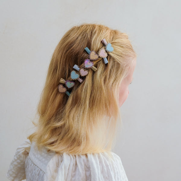 Mimi & Lula - Scalloped Heart Salon Hair Clips