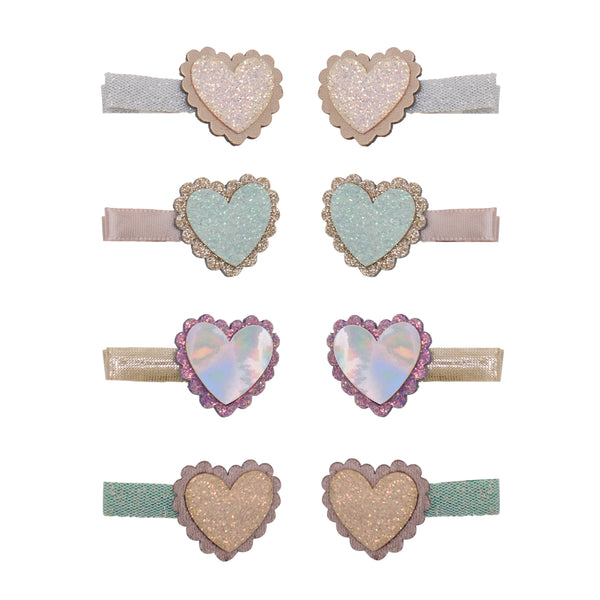 Mimi & Lula - Scalloped Heart Salon Hair Clips
