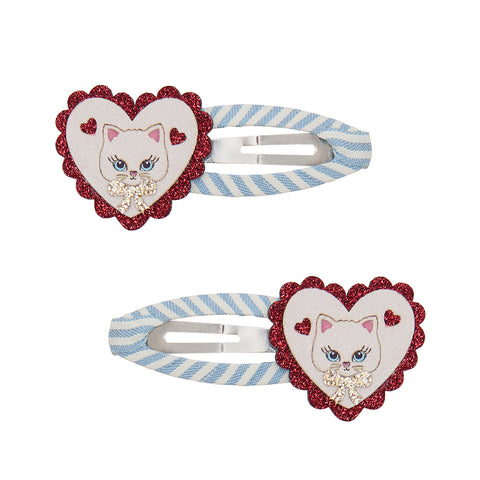 Mimi & Lula - Scalloped Kitty Hair Clips