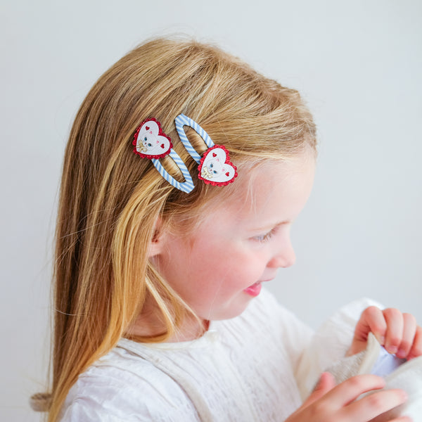Mimi & Lula - Scalloped Kitty Hair Clips
