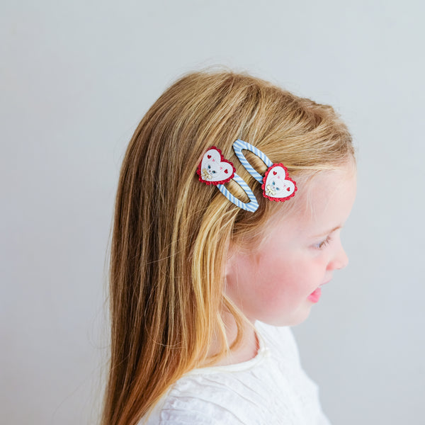 Mimi & Lula - Scalloped Kitty Hair Clips