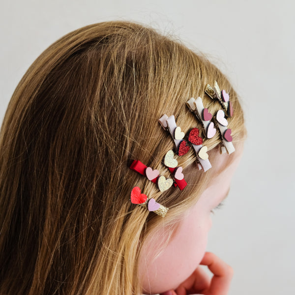 Mimi & Lula - Teeny Weeny Heart Salon Hair Clips