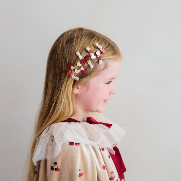 Mimi & Lula - Teeny Weeny Heart Salon Hair Clips