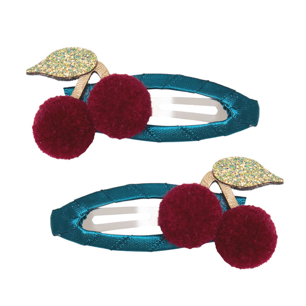 Mimi & Lula - Pom Pom Cherries Hair Clips