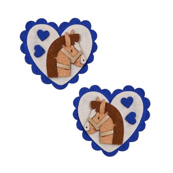Mimi & Lula - Pony Scalloped Heart Salon Hair Clips