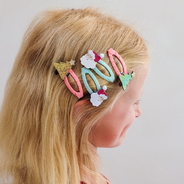 Mimi & Lula - Santa And Christmas Tree Hair Clips