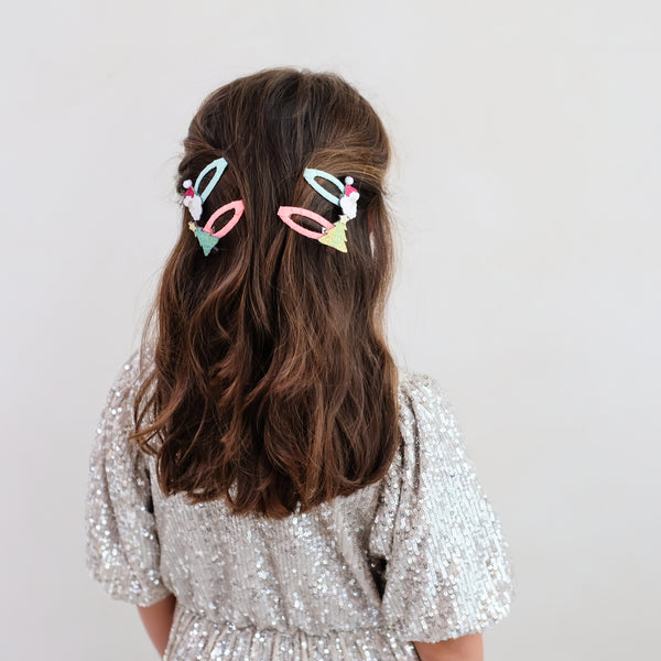 Mimi & Lula - Santa And Christmas Tree Hair Clips