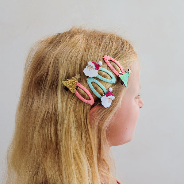 Mimi & Lula - Santa And Christmas Tree Hair Clips
