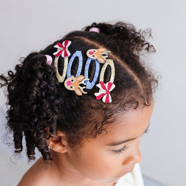 Mimi & Lula - Rudolph And Bow Hair Clips