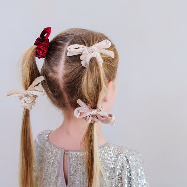 Mimi & Lula - Velvet Bow Scrunchies