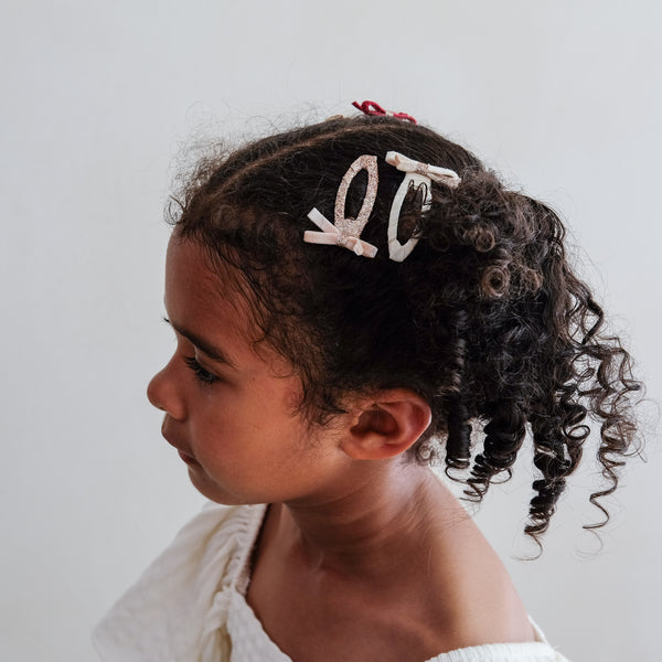 Mimi & Lula - Skinny Velvet Bow Hair Clips