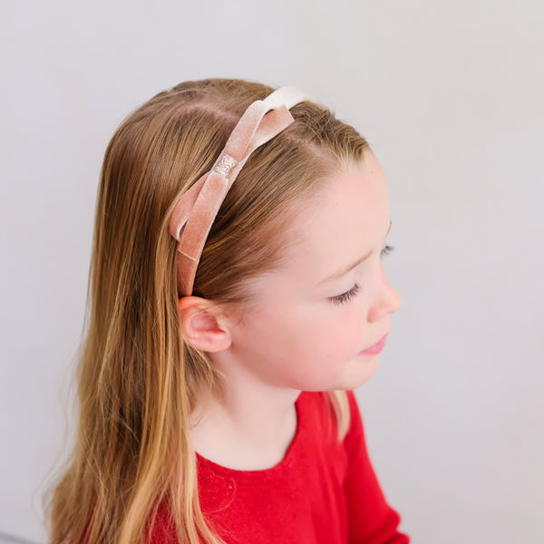 Mimi & Lula - Violet Bow Headband Pink