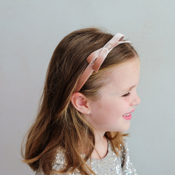 Mimi & Lula - Violet Bow Headband Pink