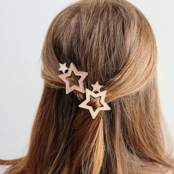 Mimi & Lula - Super Sparkle Star Snap Hair Clips