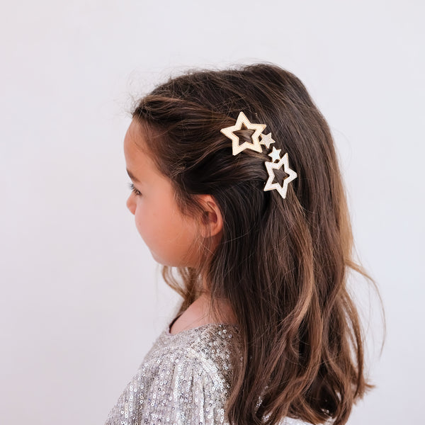 Mimi & Lula - Super Sparkle Star Snap Hair Clips