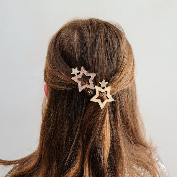 Mimi & Lula - Super Sparkle Star Snap Hair Clips