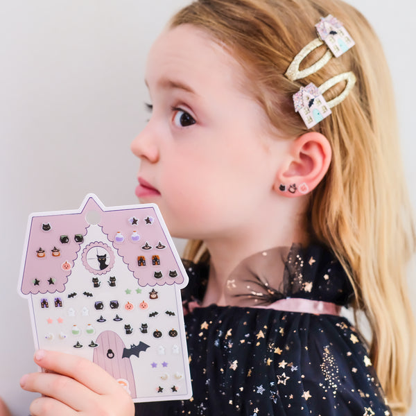 Mimi & Lula - Haunted House Stick On Earrings