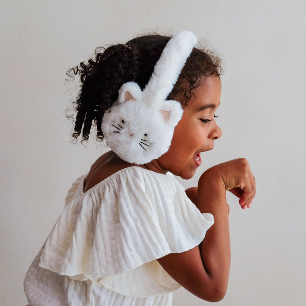 Mimi & Lula - Cream Kitty Cat Earmuffs