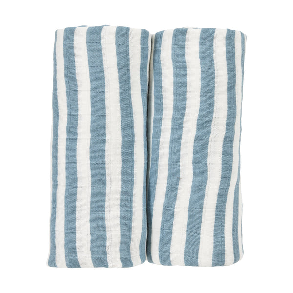 Meyco Baby - Swaddle 2-Pack Pre-washed Muslin Flower Multicolour